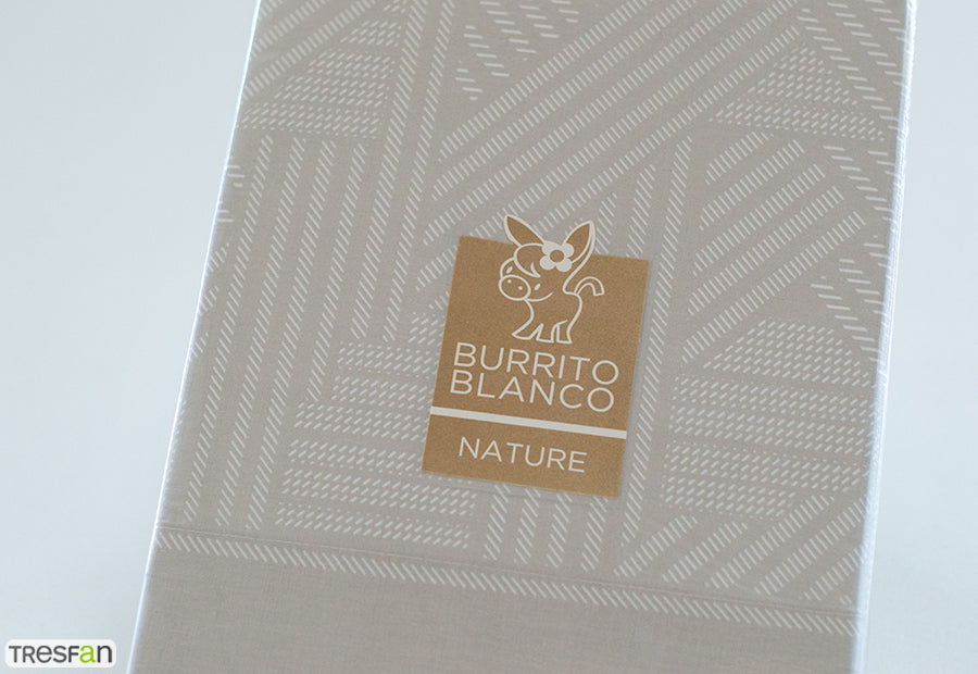 Fabric Sheet Set 241 White/Grey BURRITO BLANCO