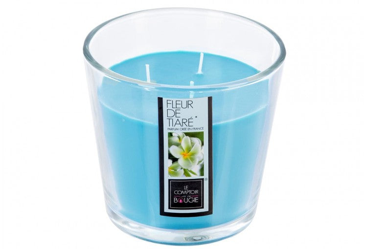 Vaso de Vela Cera XXL ATMOSPHERA 500g Flor Tiaré