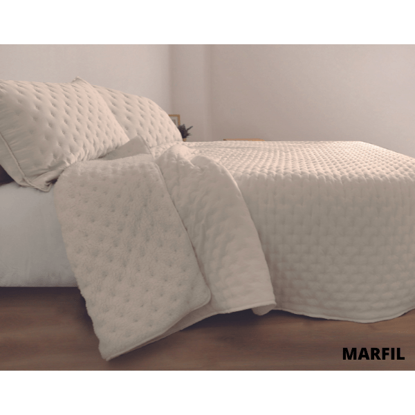Edredón marfil con borreguillo 430gr modelo DOMANI Stilia