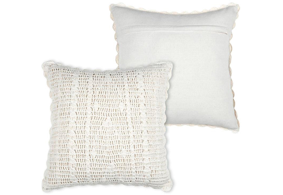 Cojín Lleno Reversible 40x40 Algodón STOF Clarine Blanco 445002