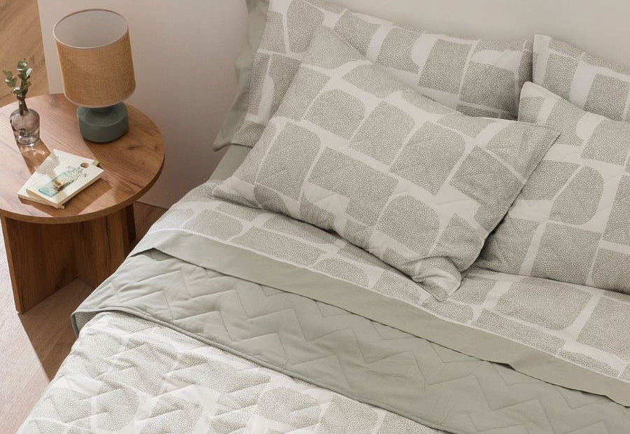 Colcha Bouti Cosida Reversible BURRITOBLANCO WabiSabi 630 laurel