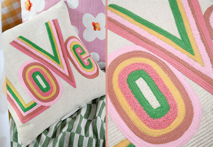 Cojín Lleno Reversible 40x40 STOF SweetLove Mult. Love 701004