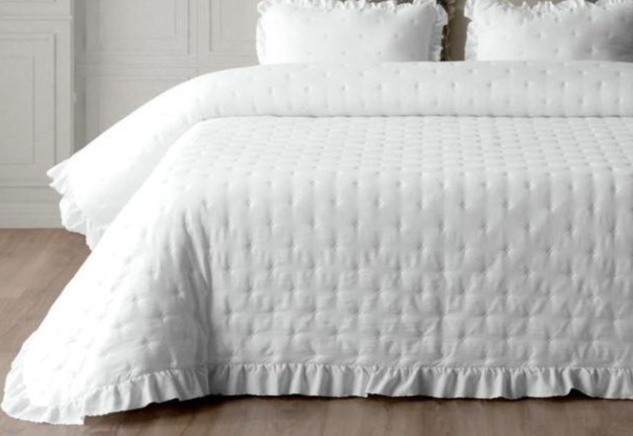 Colcha blanca Napoli de Miracle Home