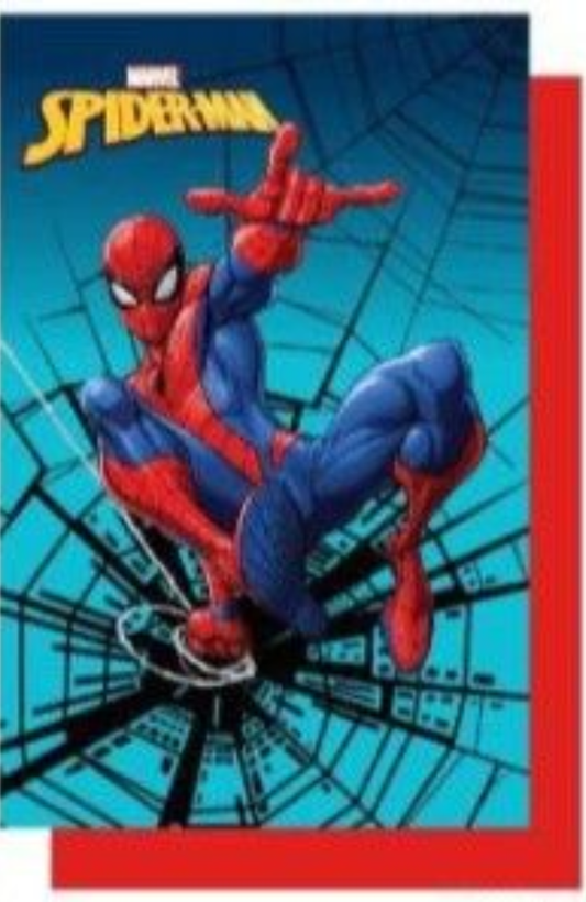 Edredón Sherpa Spiderman color azul