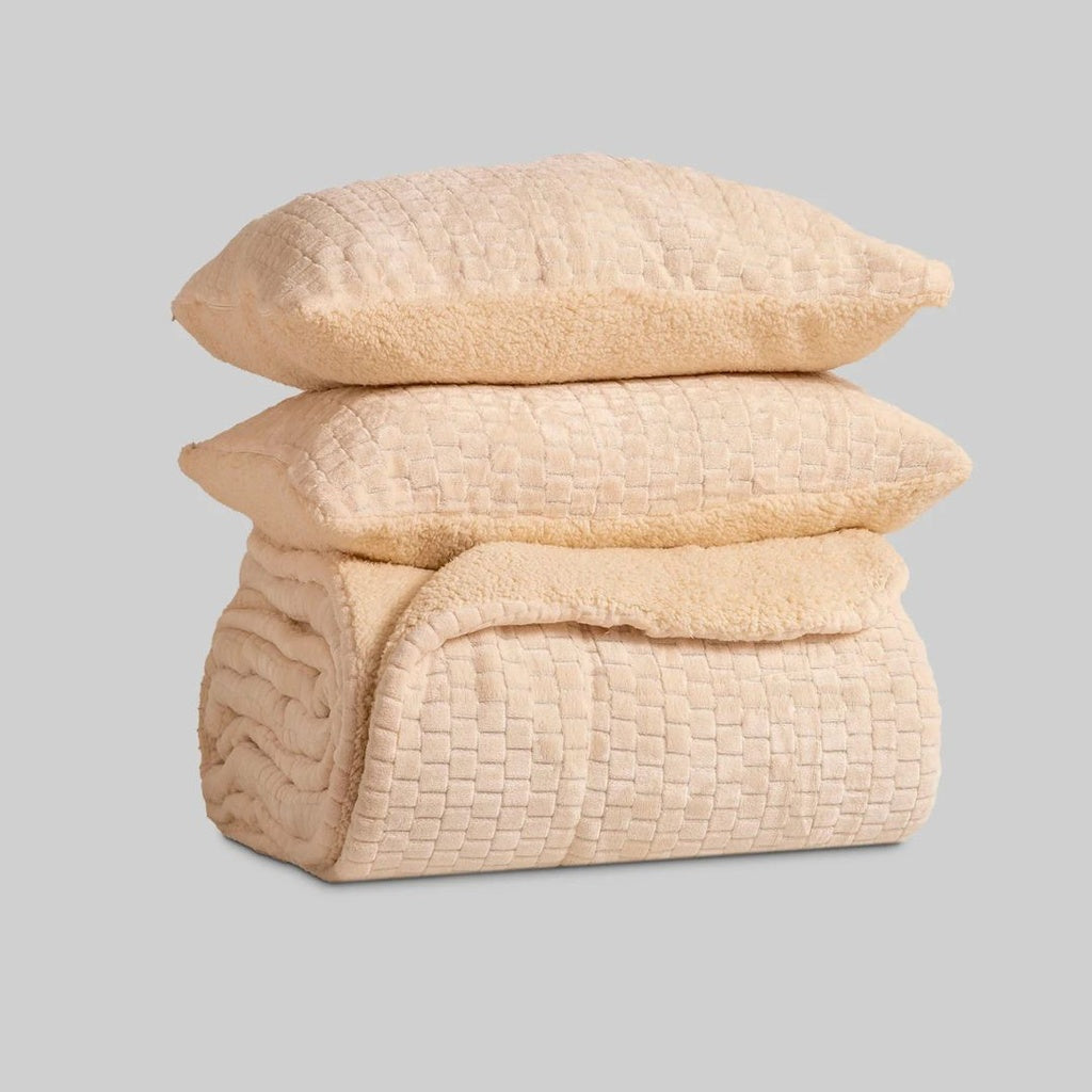 Couette Ibai Jacquard Écru KARAMELO