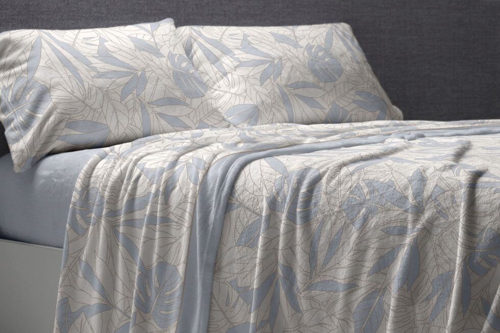 Sábana Coralina azul TRC994 de Burrito Blanco