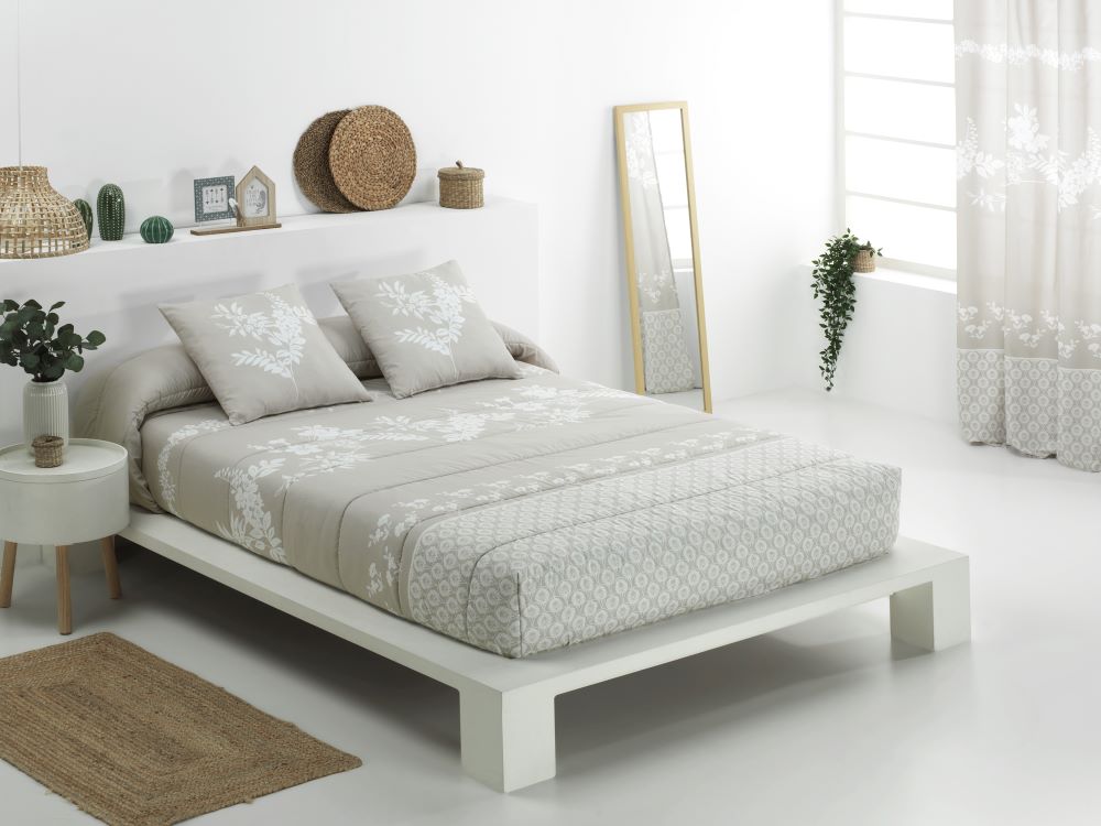 Edredón ajustable Victoria beige