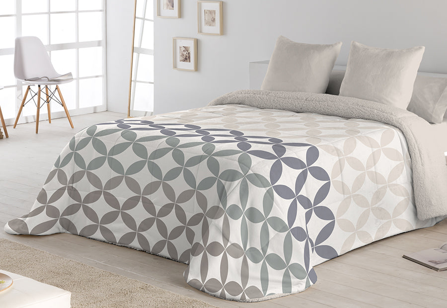 Edredón Comforter Sedalina Estampada+Sherpa POLO POLO Apolo azul