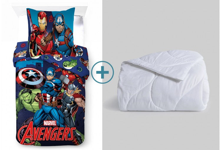Pack Funda Nórdica+Relleno Nórdico LICENCIA Avengers SúperHeroes
