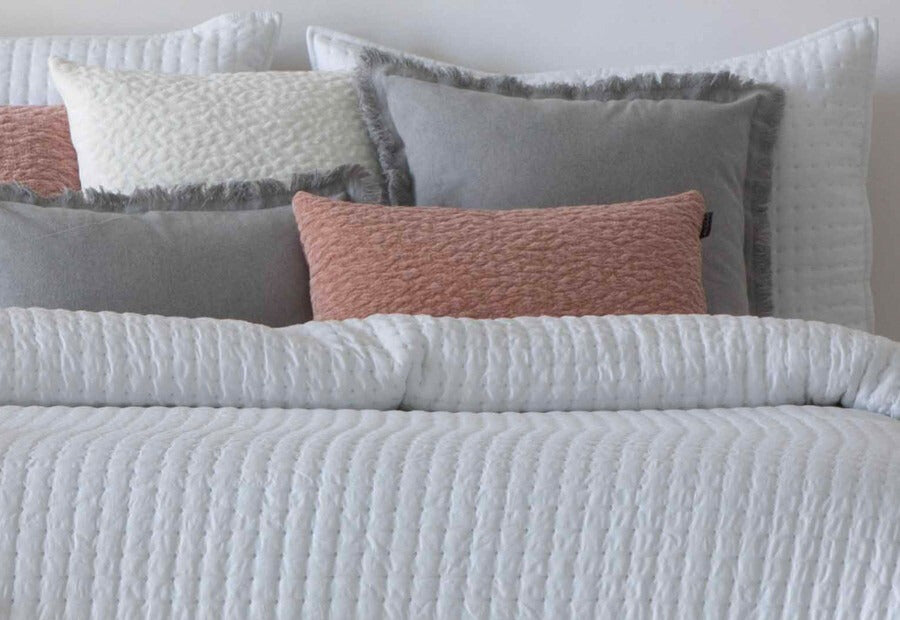 Couette boutis Azara blanche FUN&DECO