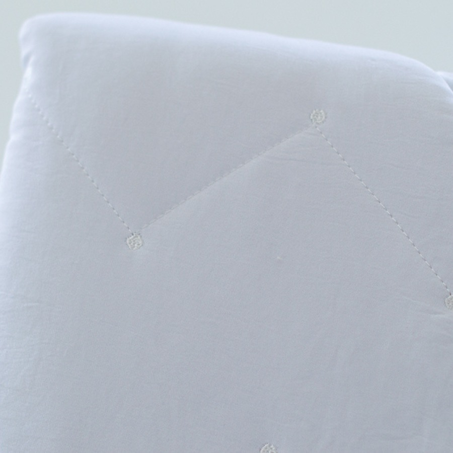 Couette boutis réversible brodée blanche douce PLATINIUM
