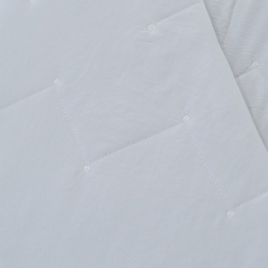 Couette boutis réversible brodée blanche douce PLATINIUM