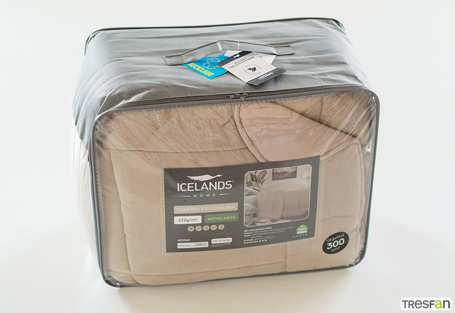 Edredón con coralina ICELAND beige