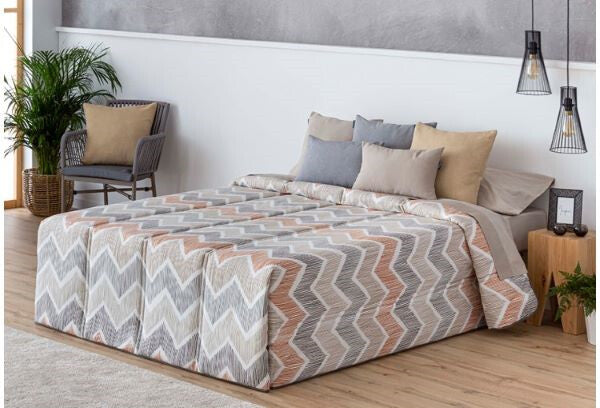 Couette imprimée Rioja beige C.PAULA