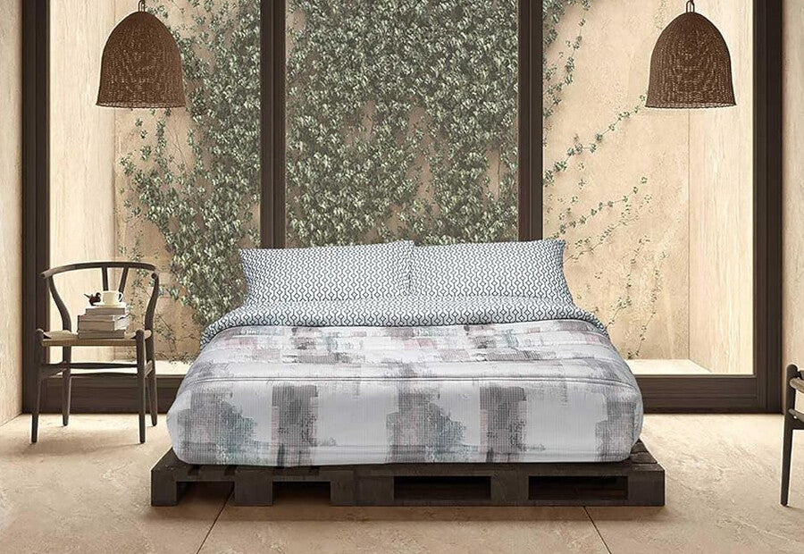 Couette réversible super douce MORA P04 multicolore