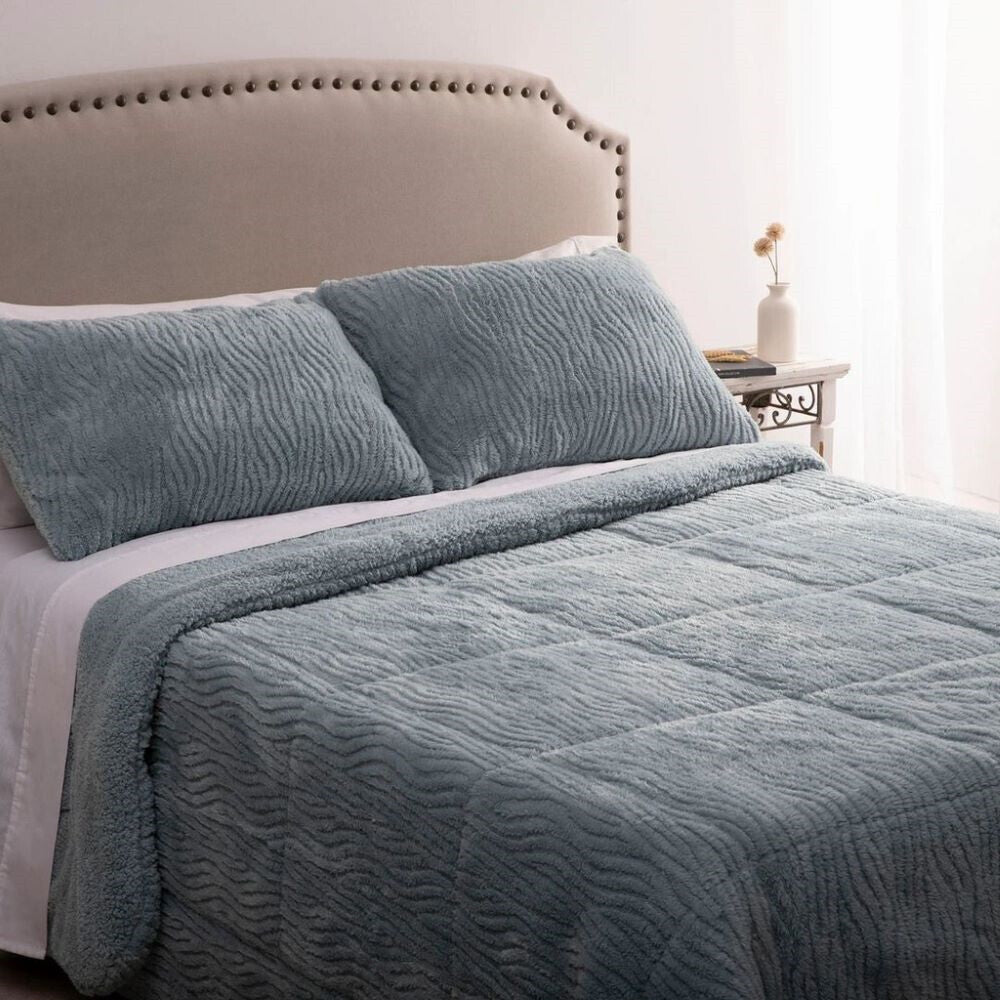Couette Jacquard Cédric en Eau de Mer KARAMELO