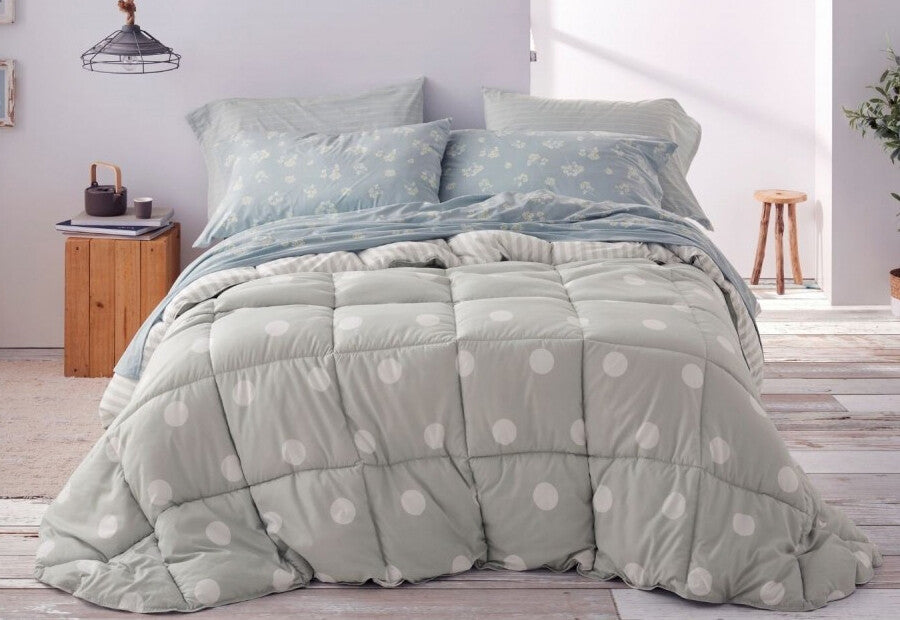 Couette nordique réversible BURRITO WHITE 263-04 menthe
