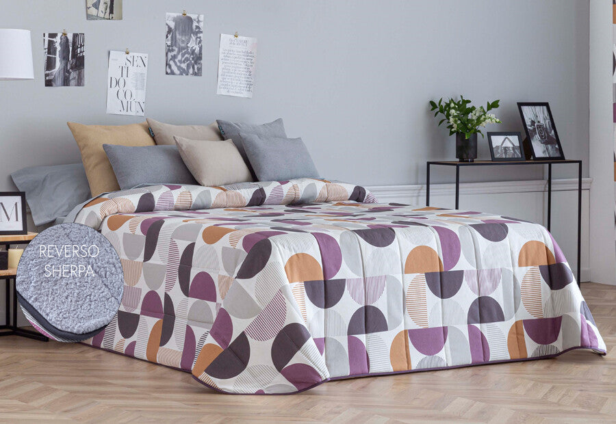 Couette Sherpa Lilas Gijón par Paula Confections