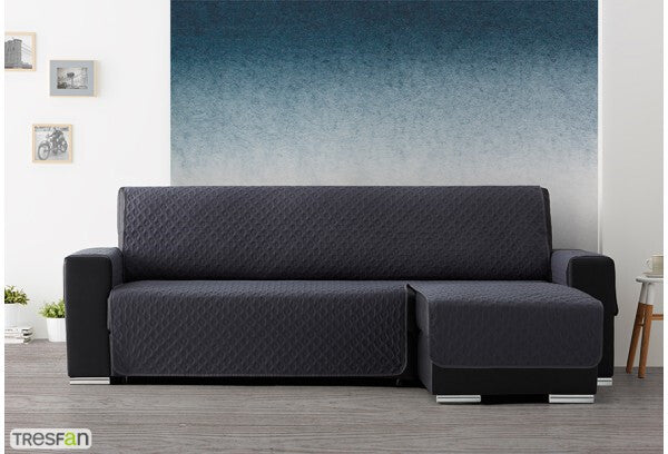 LLARBONA Laia Padded Chaise Longue Cover Dark Gray