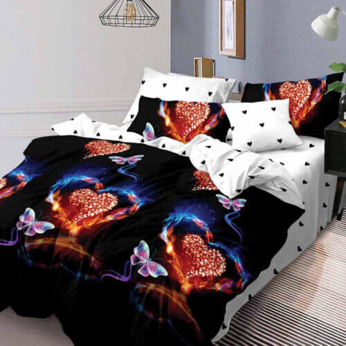 Housse de couette Finet Heart of Flowers 4 pièces