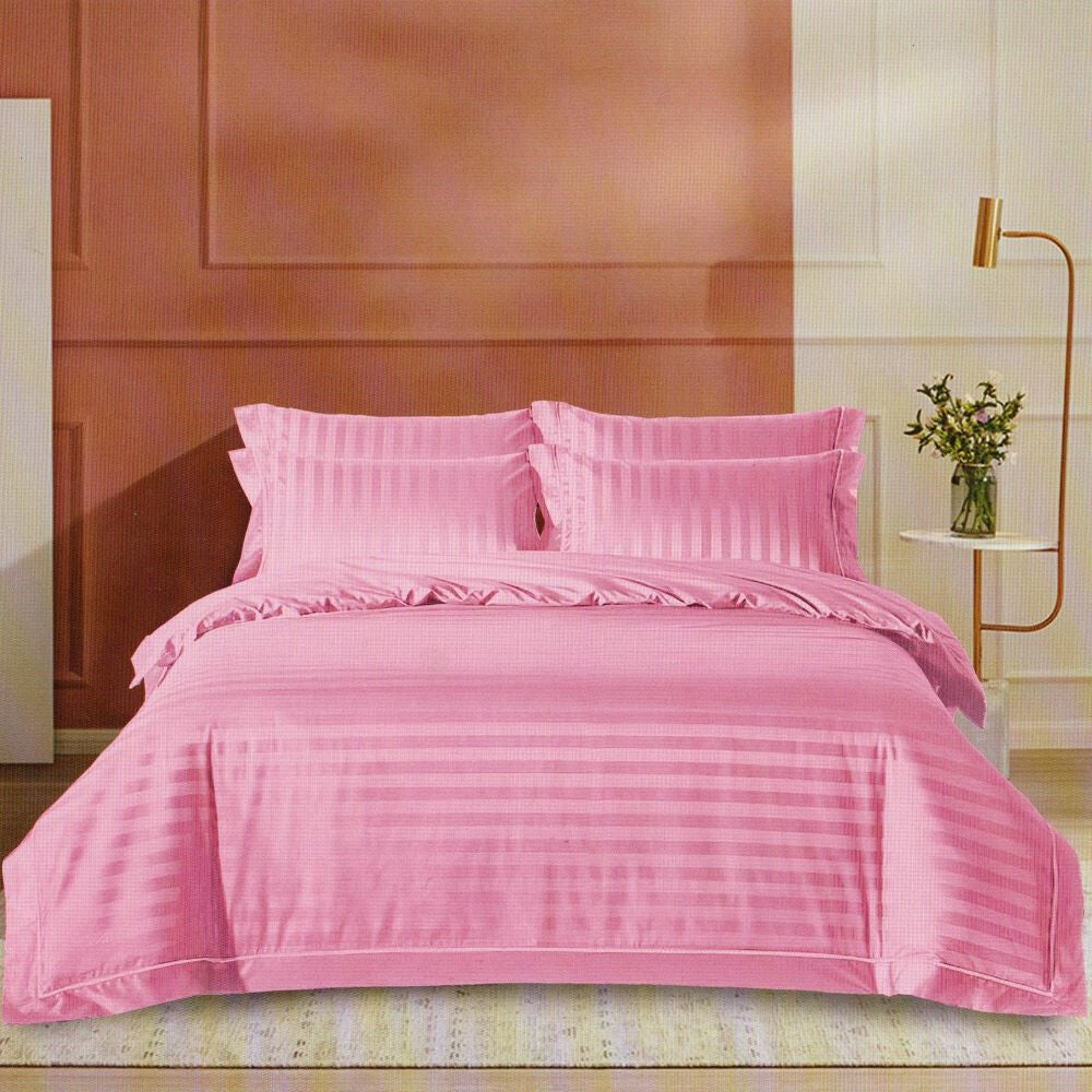 Housse de couette rose