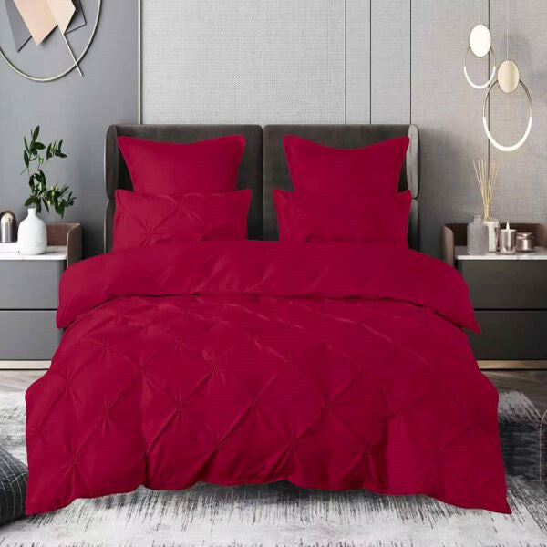 Housse de couette rouge