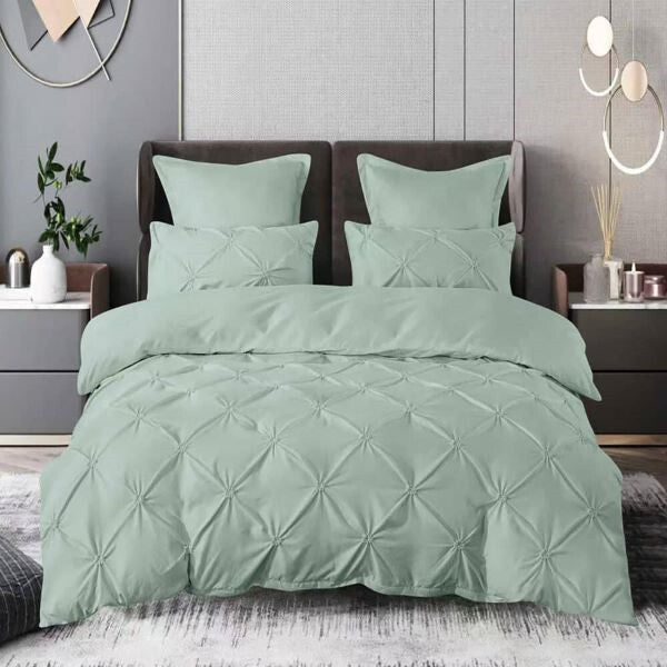 Housse de couette verte