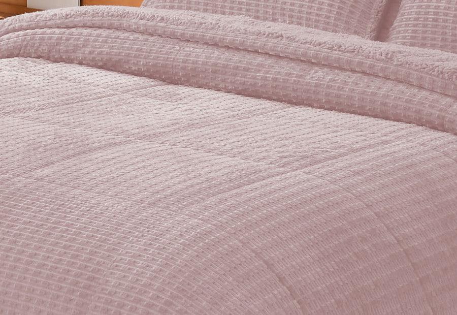 Edredón Conforter DN Sedalina/Sherpa Borreguito Greta color nude