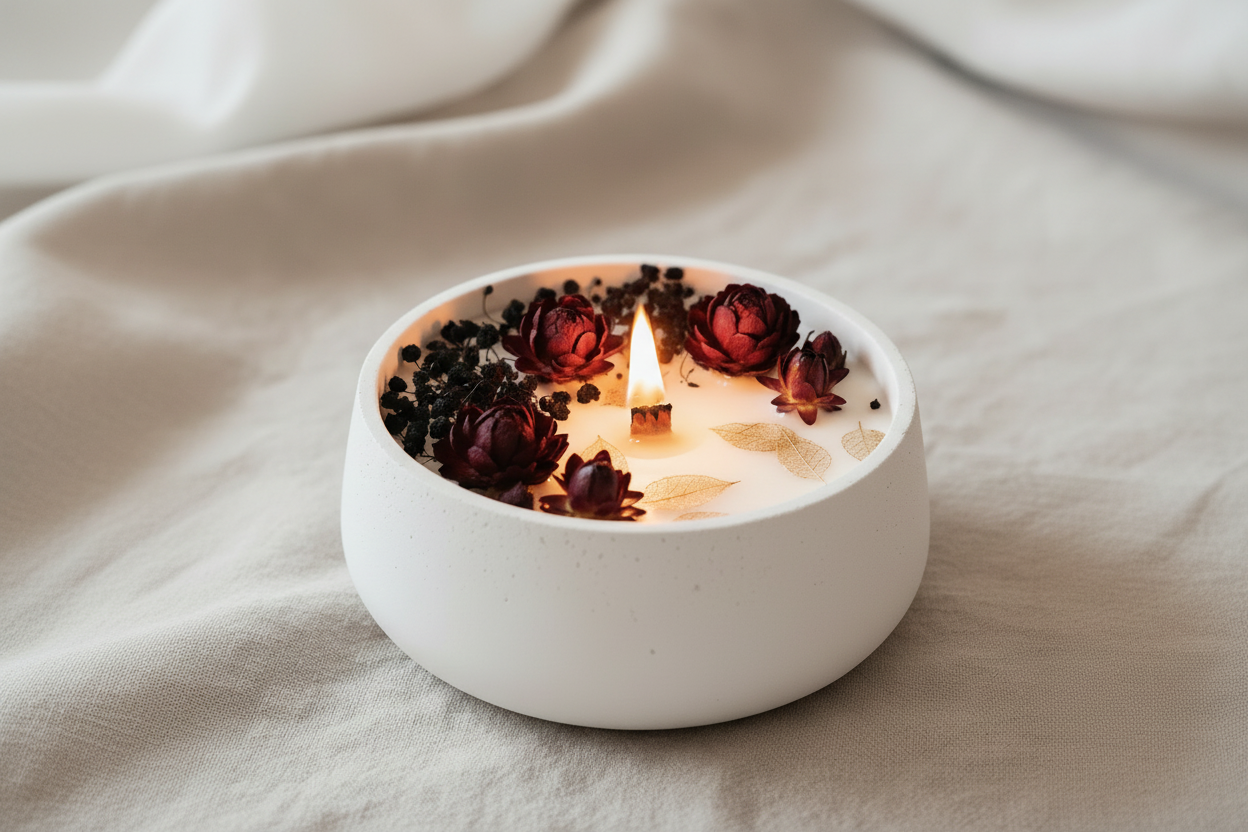 Medianoche en Flor – Vela XL con alma seductora