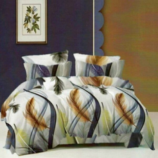 Blue Feather Sheet Set 4 Pieces
