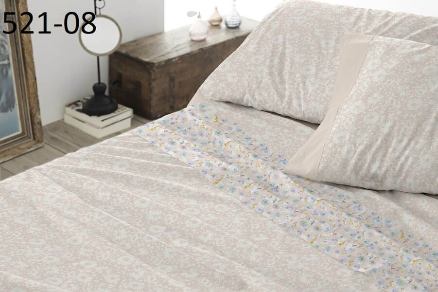 Juego de sábanas tela 521 beige BURRITO BLANCO
