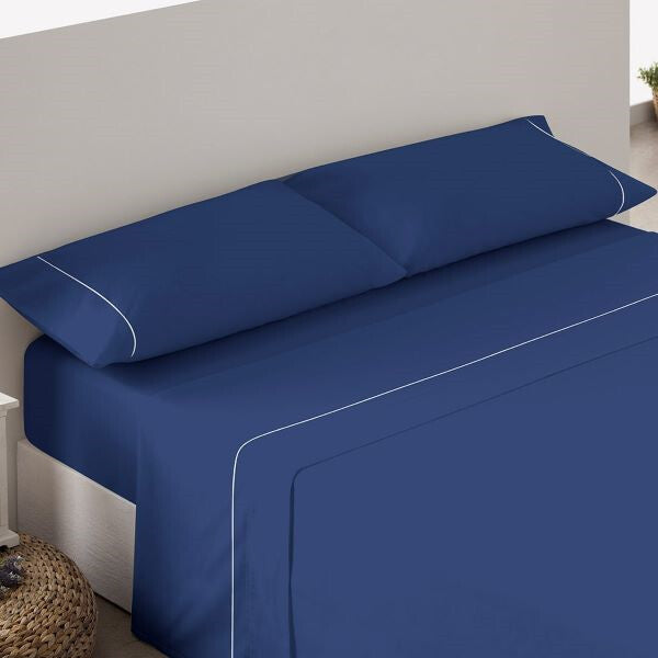 Parure de draps en tissu bleu marine ICELANDS Calma