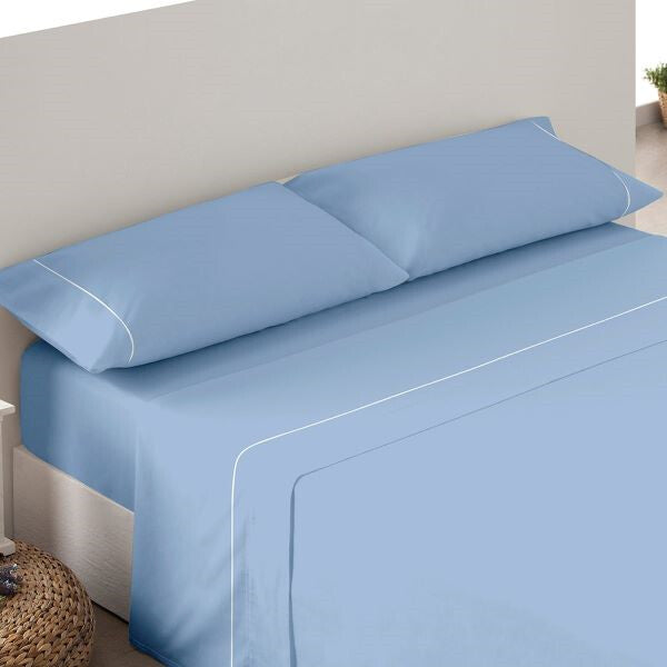 Parure de draps en tissu bleu calme ICELANDS