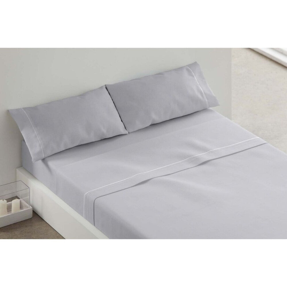 PARURE DE DRAPS TISSU 241 GRIS BLANC BURRITO