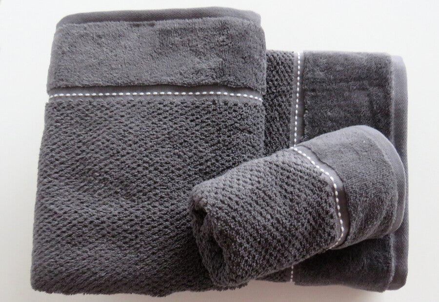 Juego Toallas 3 piezas 500gr BURRITO BLANCO color gris