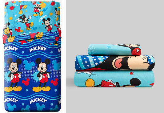 Juego Sábana  3 Piezas DISNEY Licencia MICKEY