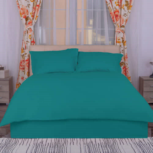 Housse de couette verte