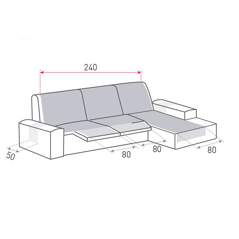 Funda Chaise Longue Acolchada Belmarti RELAX Couch Cover