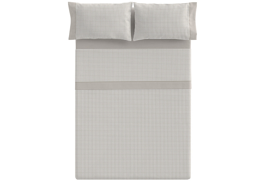 Juego de sábana CLARA VIDAL Siero Vichy beige