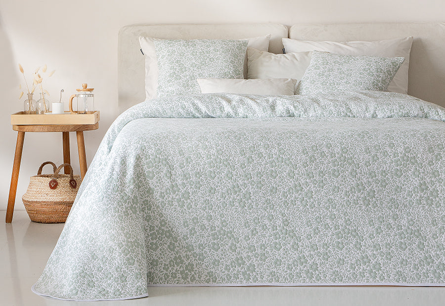 Couette Jacquard Verte VIALMAN Sofia