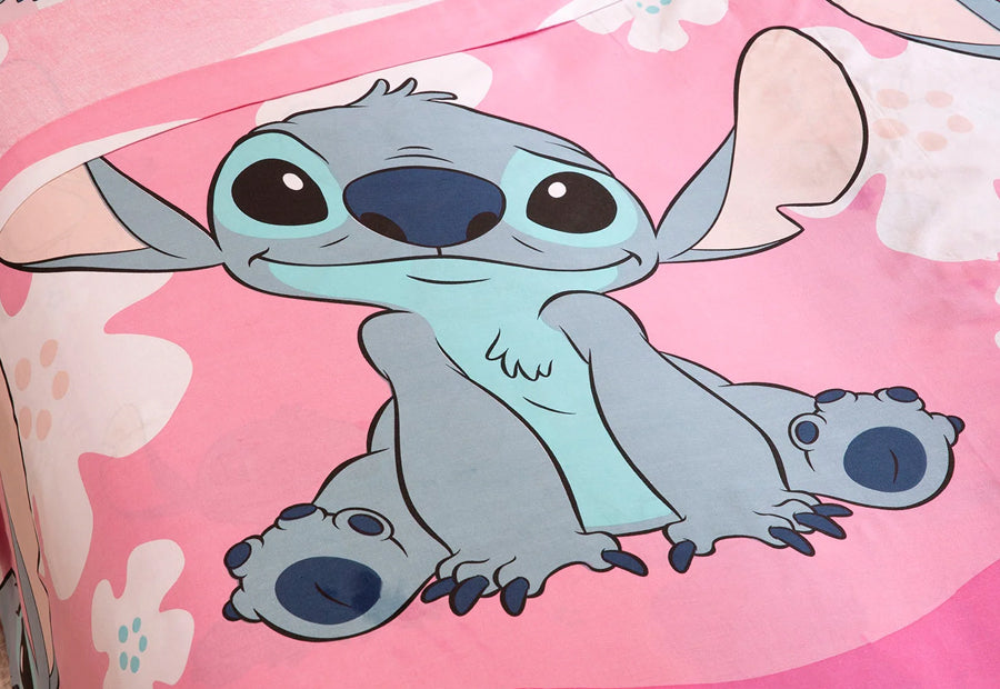 Juego Sábana  3 Piezas DISNEY Licencia STITCH rosa