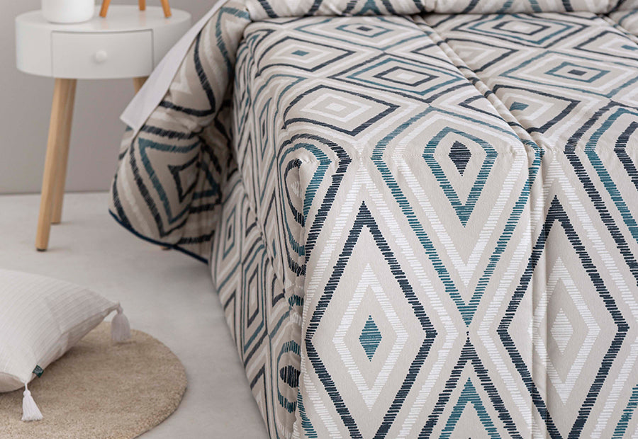 Edredón conforter Zafra Azul Confecciones Paula