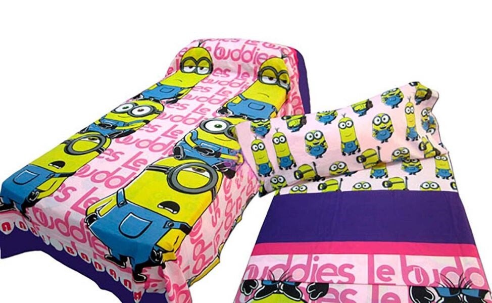 PARURE DE DRAPS 100 % COTON MINIONS