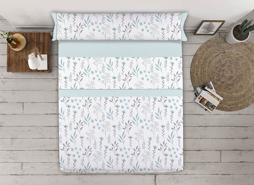 Parure de draps en tissu Angela C-22 Eau CASA CAMPO