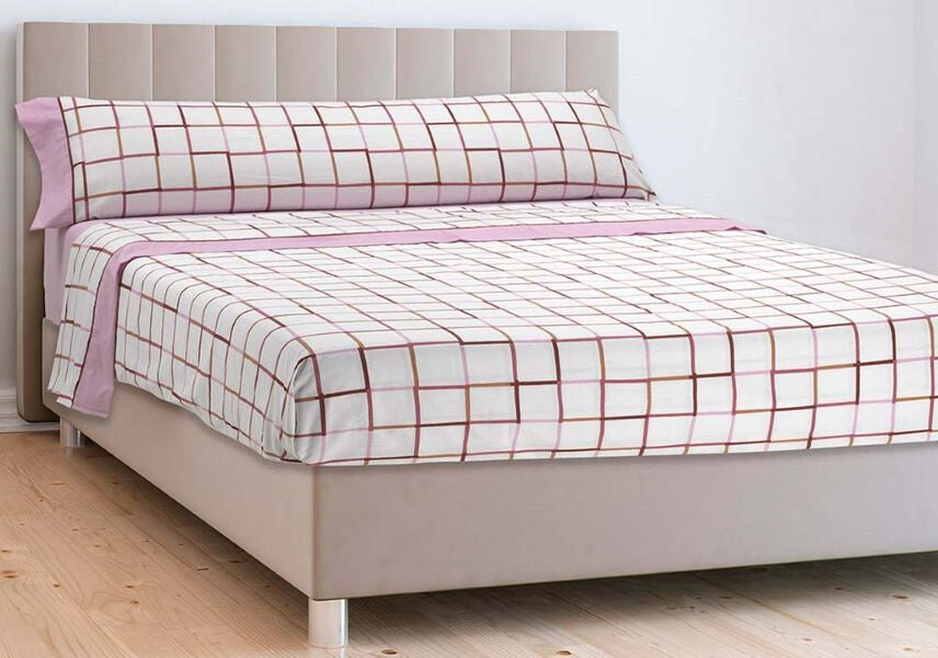 FABRIC SHEET SET M80 LILAC MORA