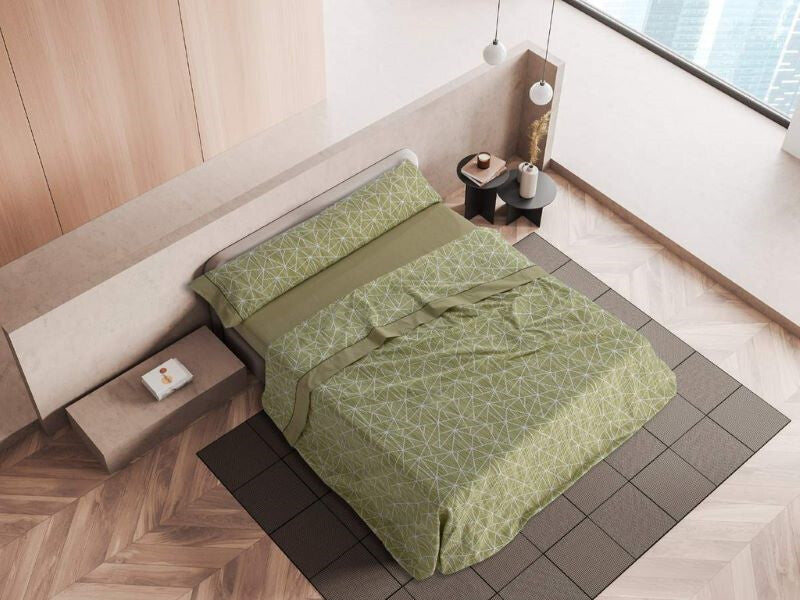 FABRIC SHEET SET M90 BLACKBERRY GREEN
