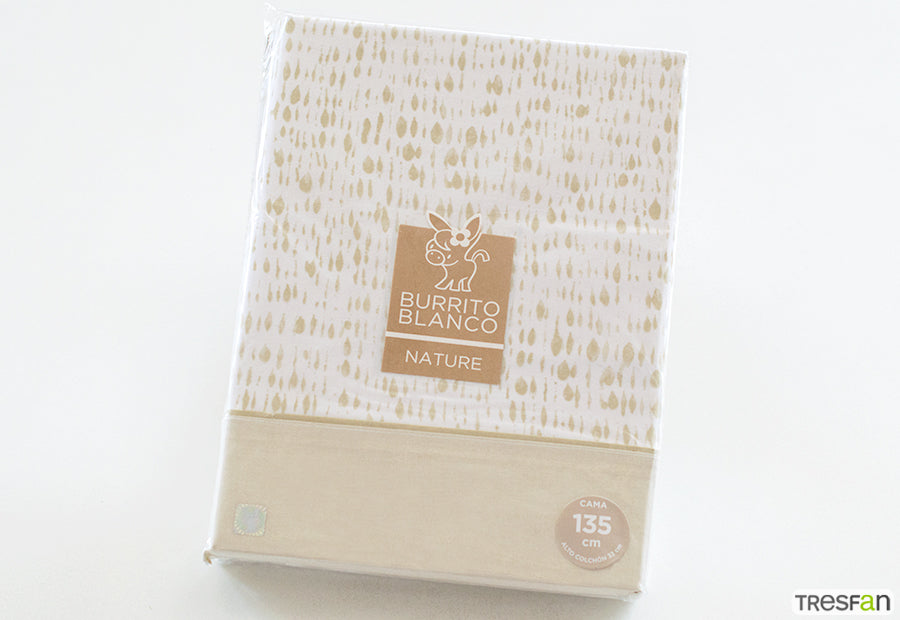Fabric Sheet Set 241 White/Grey BURRITO BLANCO