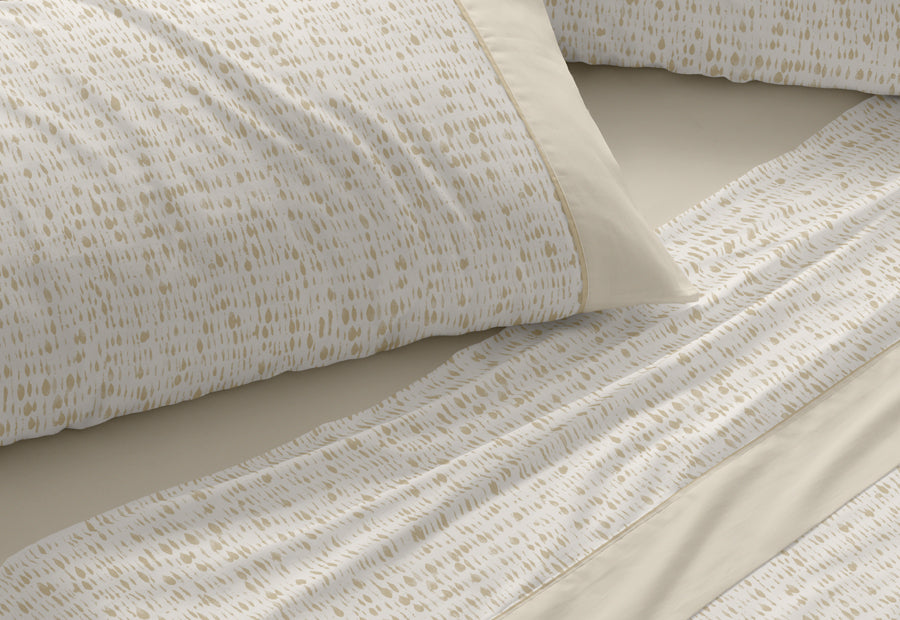 Fabric Sheet Set 241 White/Grey BURRITO BLANCO