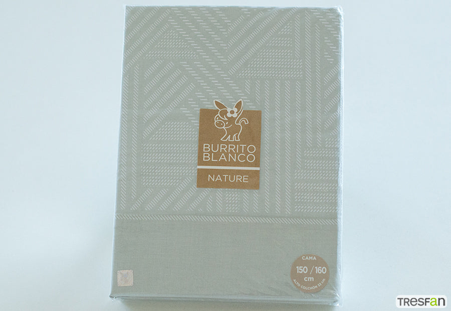 Fabric Sheet Set 241 White/Grey BURRITO BLANCO