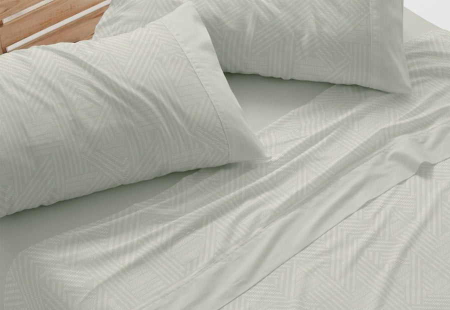 Fabric Sheet Set 241 White/Grey BURRITO BLANCO